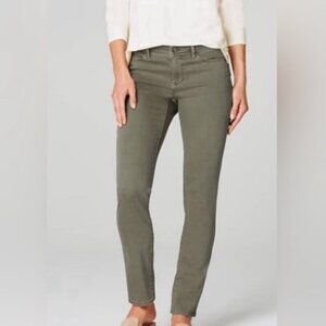 J. Jill Denim Women's Sage Green Gray Authentic Fit Slim Ankle Jeans Size US 12